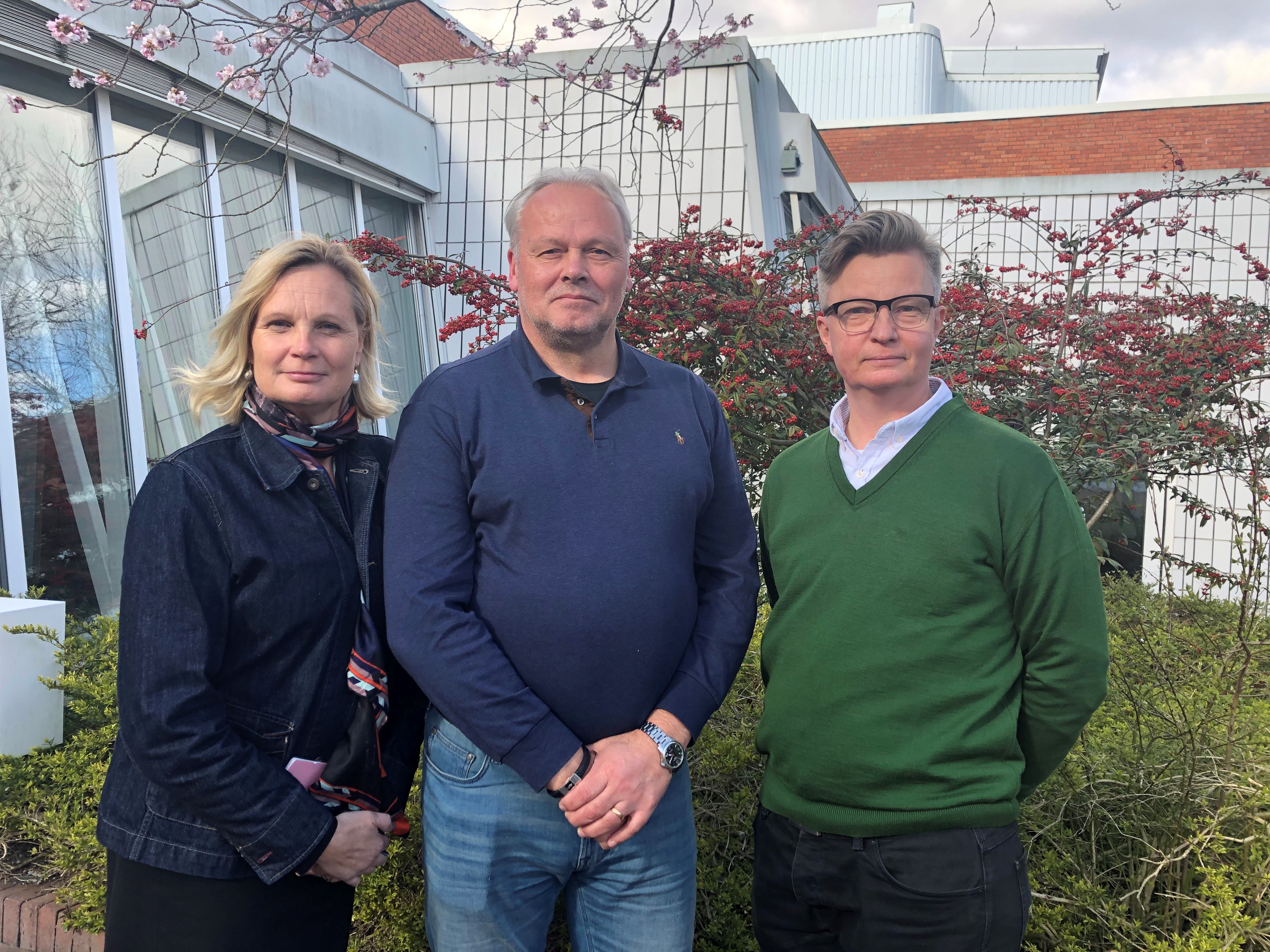 Cecilia Wennersten, näringslivsstrateg Eslövs kommun, Sune Lundberg, rådgivare Nyföretagarcentrum och Lars Persson, näringslivschef Eslövs kommun.