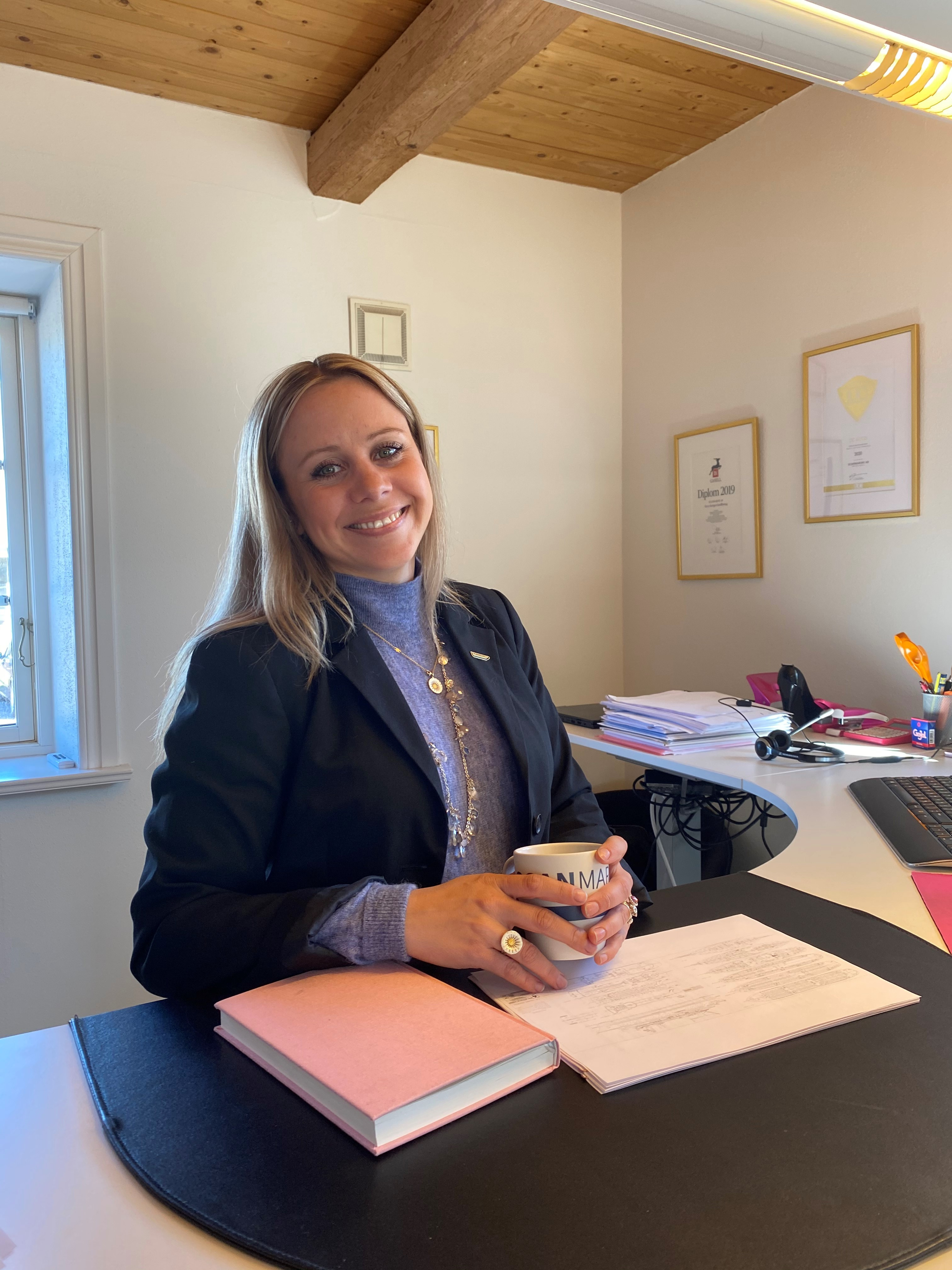 Alexandra Rolland Andersson, vd f&ouml;r ScanMarine AB som nyetablerar sig i Esl&ouml;v