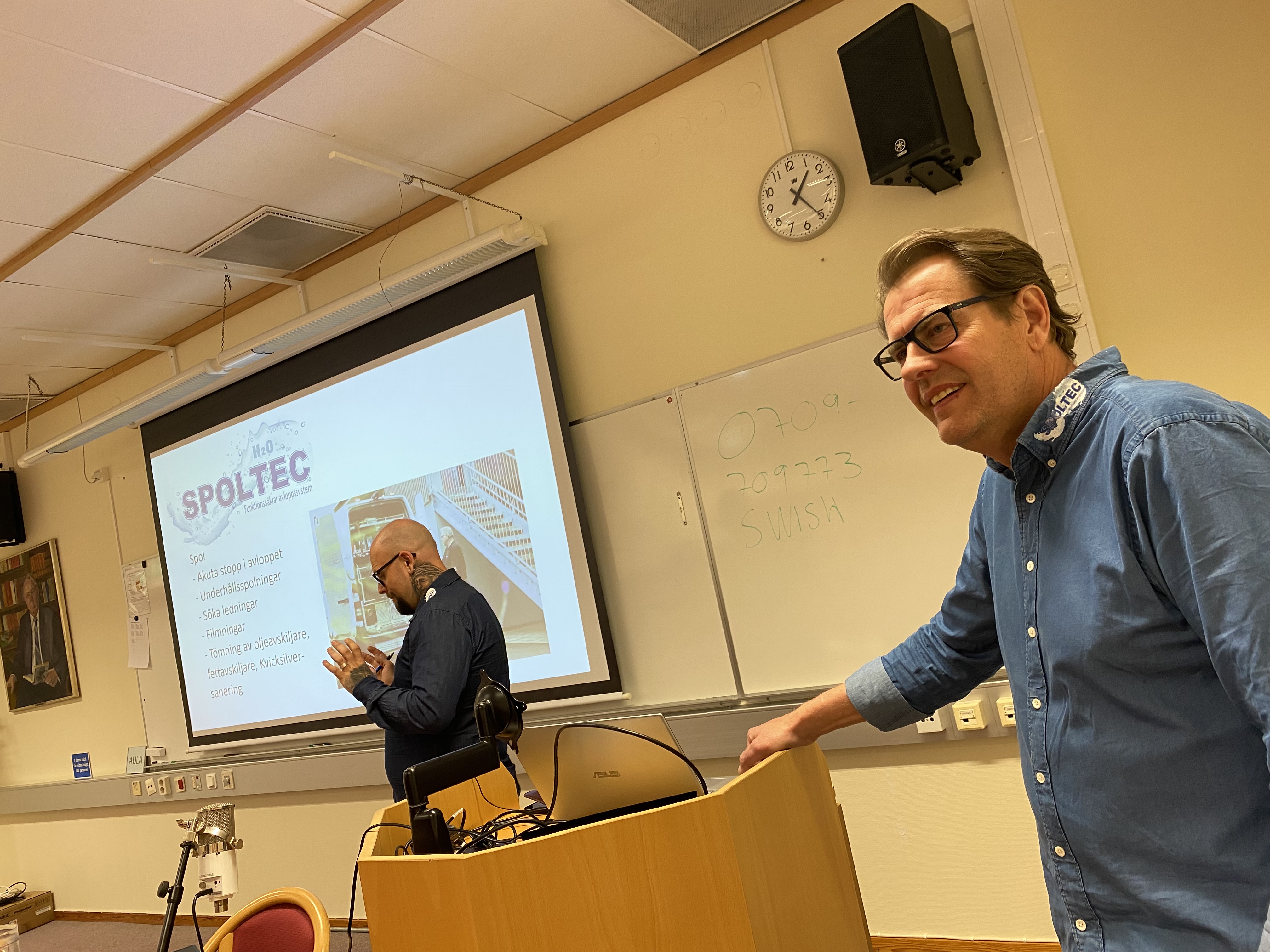Spoltec vill s&auml;kra personal f&ouml;r framtida utmaningar. Fr&aring;n v&auml;nster: Pierre Karlsson och Ingemar Jeppsson.