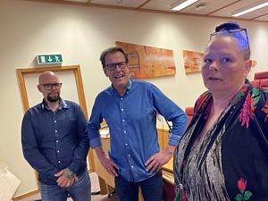 Alla intresserade är välkomna att skicka in intresseanmälningar. Från vänster: Pierre Karlsson, Ingemar Jeppsson och Cecilia Nygren.